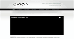 Desktop Screenshot of 5restaurante.com